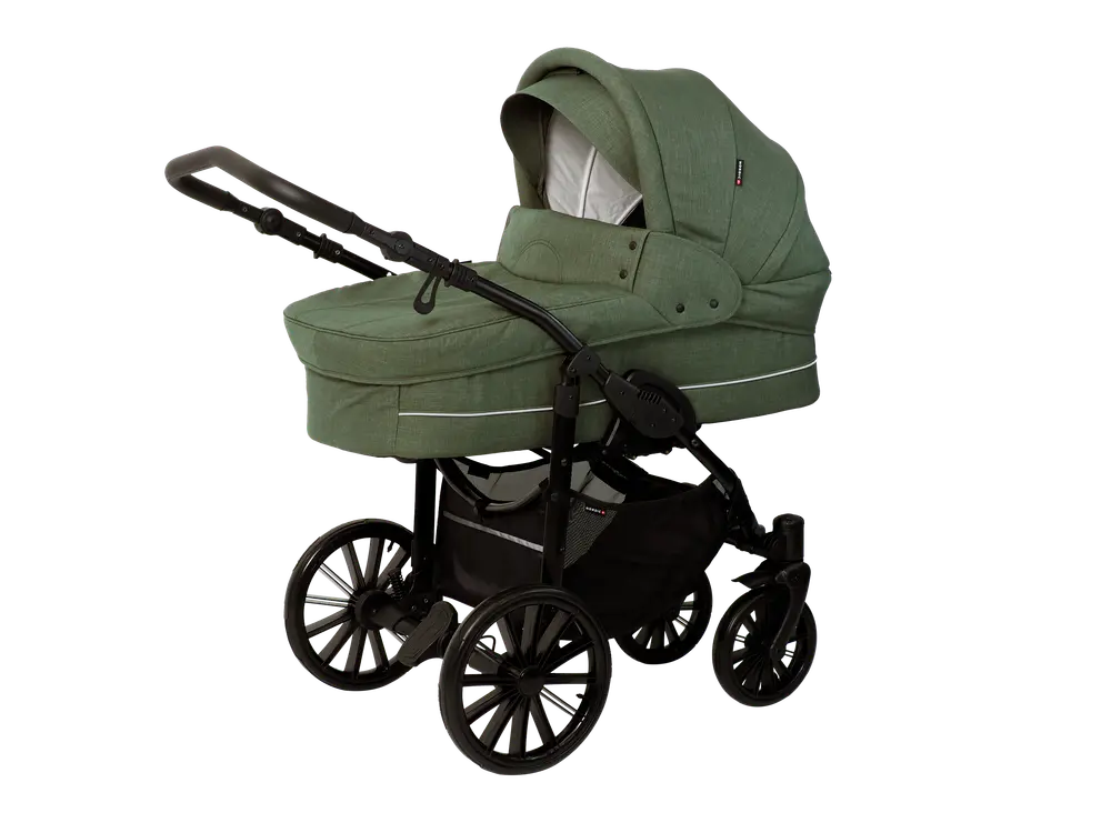 Grøn Nordic Lux Dusty Green - Basson Barnevogne  - 5904906060548